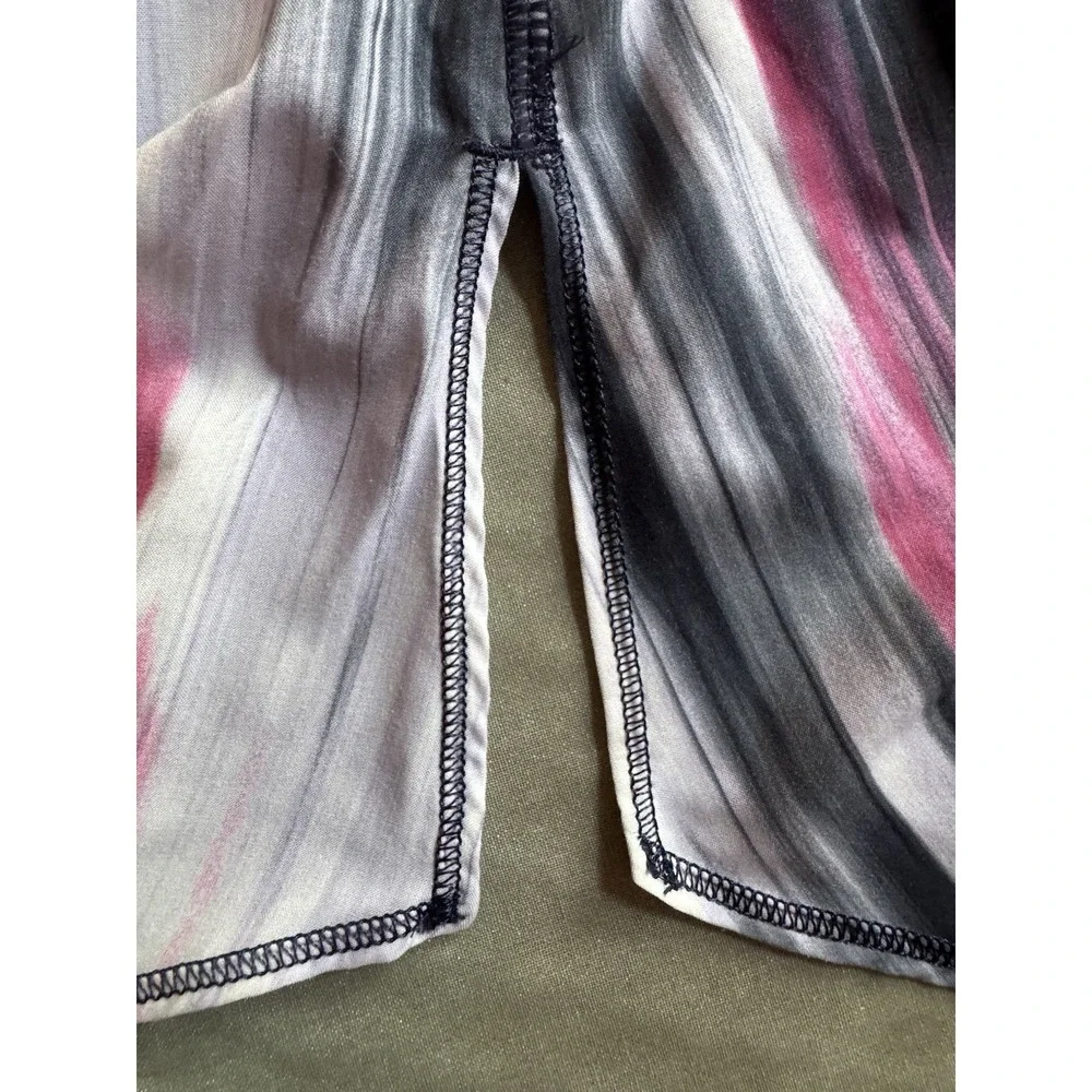 Lululemon Scoop Neck Racerback Tank Top Built In Bra Abstract Print Women's 6
